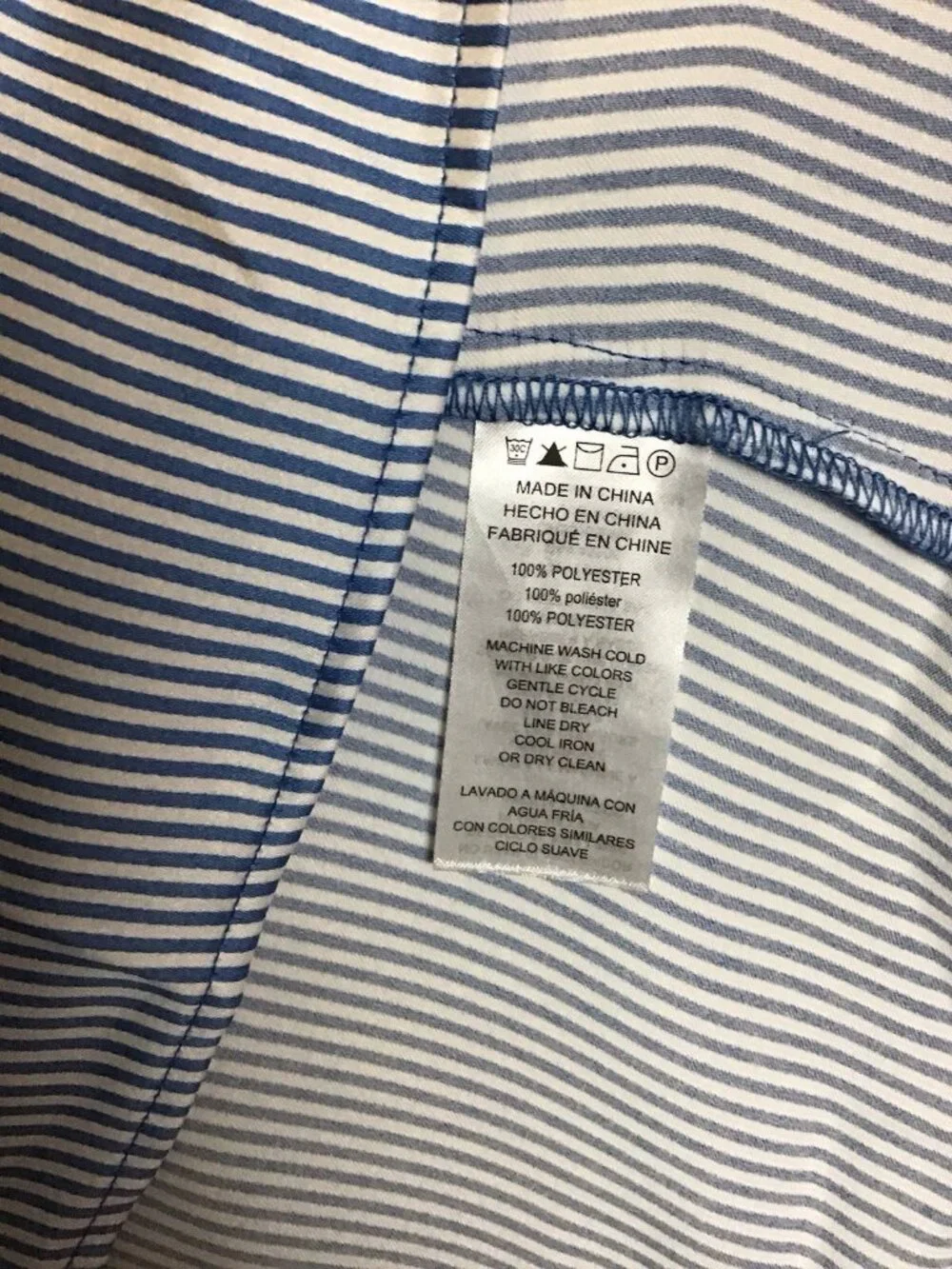 Michael Kors Women's Striped Tie-Front Shirtdress, Blueberry, Size S